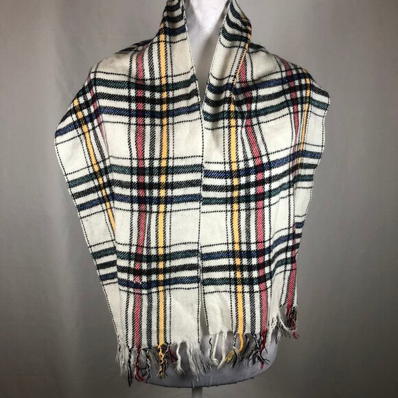 Heritage Plaid Scarf by Berkshire Handkerchief Co. – Classic Cream Check - Picture 6 of 9